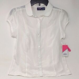 Izod Kids White Blouse and Cami Set